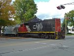 CN 9473 stops traffic on Ashland Avenue